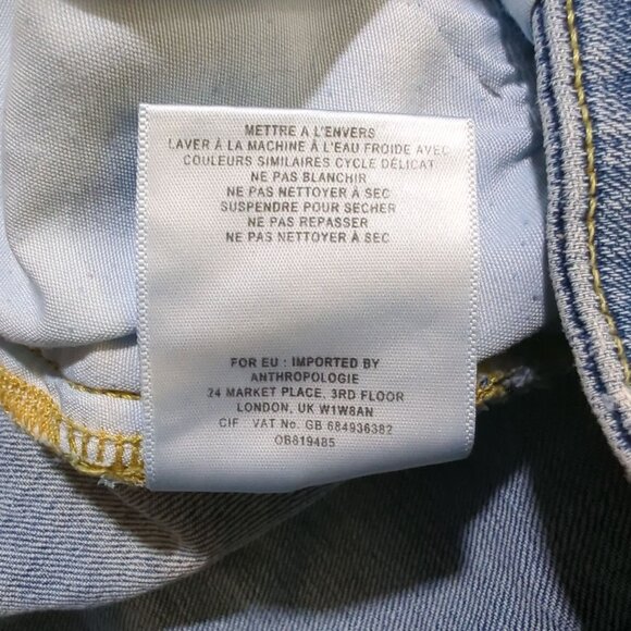 Pilcro And The Letterpress Distressed Denim Shorts Slim Boyfriend Fit Size 29‎ - Picture 9 of 10